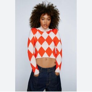 Check printed tie back top